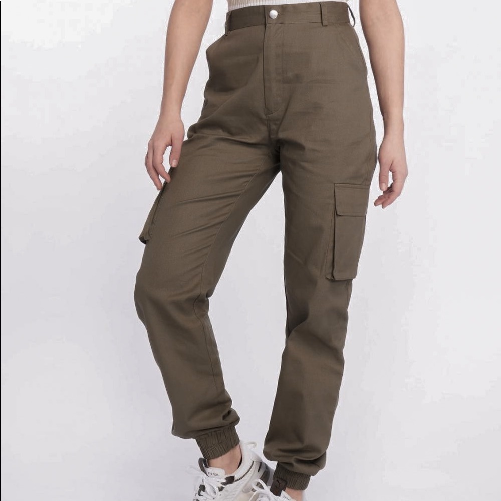 Gray/Khaki Colored Tall Cargo Pants